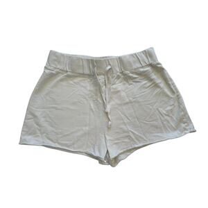 Standard james Perse Shorts, Womens, White Drawstring Sweat Knit, Size 4 / XL